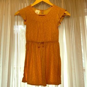 Toughskins girl’s yellow dress with white hearts